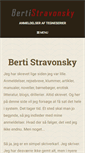 Mobile Screenshot of bertistravonsky.dk